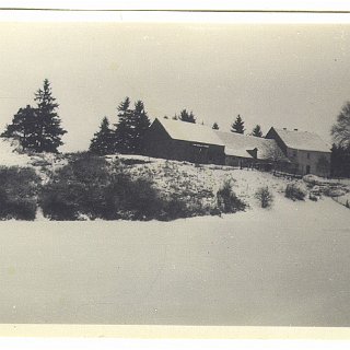 Bild1755 27.1.1929 Der Schafhof bei Bleidenstadt. Aufnahme Philipp Bretz