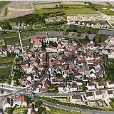 Bild1794 Postkarte Luftbild Bleidenstadt alter Ortskern von Süden aus gesehen